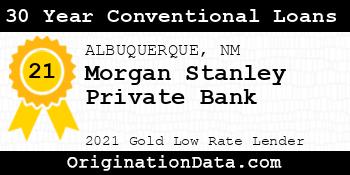 Morgan Stanley Private Bank 30 Year Conventional Loans gold