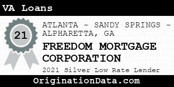 FREEDOM MORTGAGE CORPORATION VA Loans silver