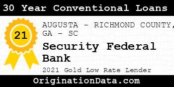 Security Federal Bank 30 Year Conventional Loans gold