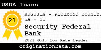 Security Federal Bank USDA Loans gold