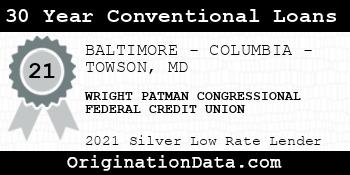 WRIGHT PATMAN CONGRESSIONAL FEDERAL CREDIT UNION 30 Year Conventional Loans silver