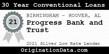 Progress Bank and Trust 30 Year Conventional Loans silver