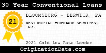 RESIDENTIAL MORTGAGE SERVICES  30 Year Conventional Loans gold