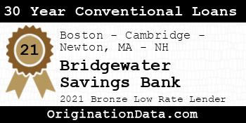 Bridgewater Savings Bank 30 Year Conventional Loans bronze