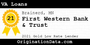 First Western Bank & Trust VA Loans gold