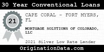 MORTGAGE SOLUTIONS OF COLORADO  30 Year Conventional Loans silver