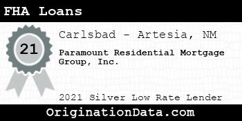 Paramount Residential Mortgage Group  FHA Loans silver