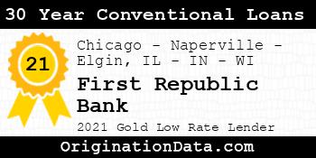 First Republic Bank 30 Year Conventional Loans gold