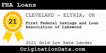 First Federal Savings and Loan Association of Lakewood FHA Loans gold