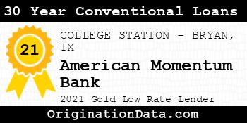 American Momentum Bank 30 Year Conventional Loans gold