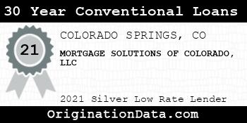 MORTGAGE SOLUTIONS OF COLORADO 30 Year Conventional Loans silver