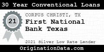 First National Bank Texas 30 Year Conventional Loans silver