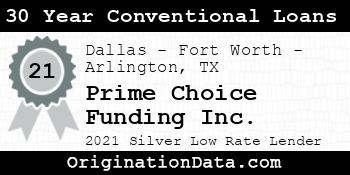Prime Choice Funding  30 Year Conventional Loans silver
