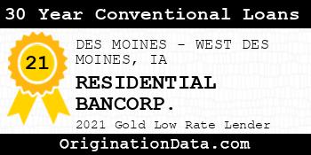 RESIDENTIAL BANCORP. 30 Year Conventional Loans gold