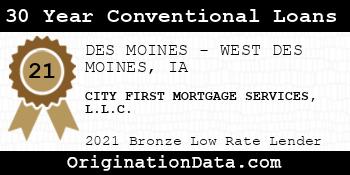CITY FIRST MORTGAGE SERVICES  30 Year Conventional Loans bronze
