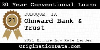 Ohnward Bank & Trust 30 Year Conventional Loans bronze