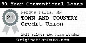 TOWN AND COUNTRY Credit Union 30 Year Conventional Loans silver