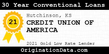 CREDIT UNION OF AMERICA 30 Year Conventional Loans gold
