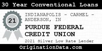 PURDUE FEDERAL CREDIT UNION 30 Year Conventional Loans silver