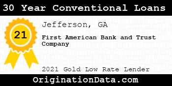 First American Bank and Trust Company 30 Year Conventional Loans gold