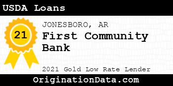 First Community Bank USDA Loans gold