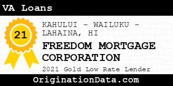 FREEDOM MORTGAGE CORPORATION VA Loans gold