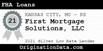 First Mortgage Solutions FHA Loans silver