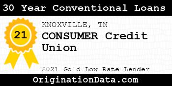 CONSUMER Credit Union 30 Year Conventional Loans gold