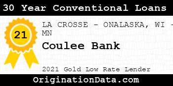 Coulee Bank 30 Year Conventional Loans gold