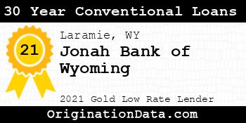 Jonah Bank of Wyoming 30 Year Conventional Loans gold