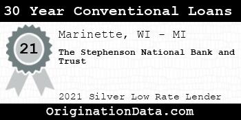The Stephenson National Bank and Trust 30 Year Conventional Loans silver