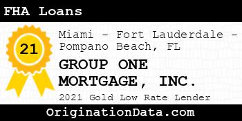 GROUP ONE MORTGAGE FHA Loans gold