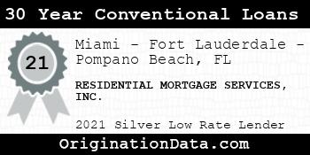RESIDENTIAL MORTGAGE SERVICES  30 Year Conventional Loans silver