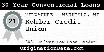 Kohler Credit Union 30 Year Conventional Loans silver