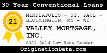 VALLEY MORTGAGE 30 Year Conventional Loans gold