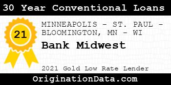 Bank Midwest 30 Year Conventional Loans gold