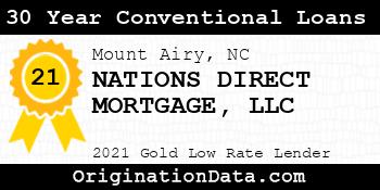 NATIONS DIRECT MORTGAGE 30 Year Conventional Loans gold