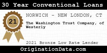 The Washington Trust Company of Westerly 30 Year Conventional Loans bronze