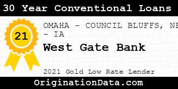 West Gate Bank 30 Year Conventional Loans gold