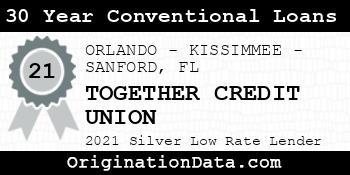 TOGETHER CREDIT UNION 30 Year Conventional Loans silver