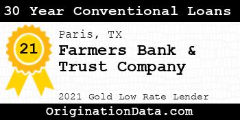 Farmers Bank & Trust Company 30 Year Conventional Loans gold