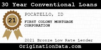 FIRST COLONY MORTGAGE CORPORATION 30 Year Conventional Loans bronze