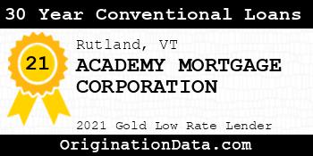 ACADEMY MORTGAGE CORPORATION 30 Year Conventional Loans gold