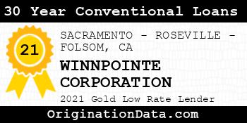 WINNPOINTE CORPORATION 30 Year Conventional Loans gold