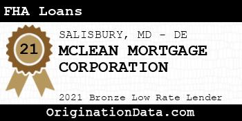 MCLEAN MORTGAGE CORPORATION FHA Loans bronze