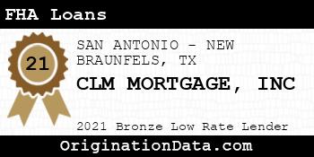 CLM MORTGAGE INC FHA Loans bronze