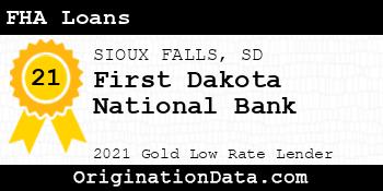First Dakota National Bank FHA Loans gold