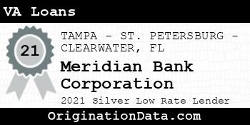 Meridian Bank Corporation VA Loans silver
