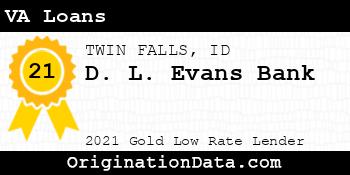 D. L. Evans Bank VA Loans gold