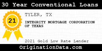 INTEGRITY MORTGAGE CORPORATION OF TEXAS 30 Year Conventional Loans gold
